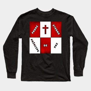 Isaiah 9:6 Eternal Father Prince of Peace Spanish Bible Oil Painting Tile Long Sleeve T-Shirt